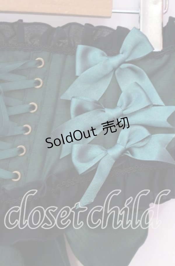 画像2: Enchantlic Enchantilly / リボンコルセット  グリーン O-25-12-09-011-LO-TO-OW-OS (2)