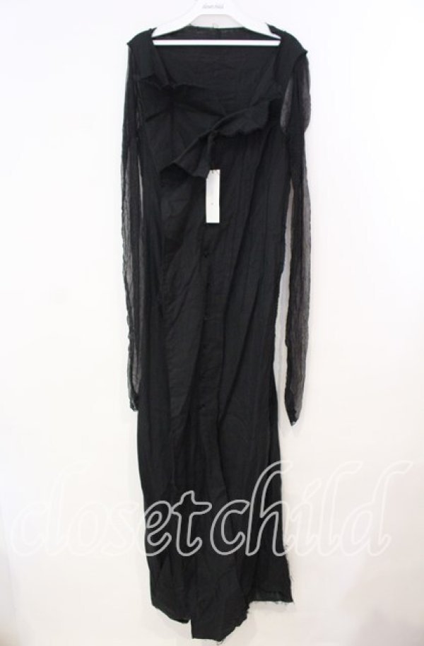 alice auaa ガーゼワンピース ブラック alice auaa / season60 [fabric doll]ガーゼワンピース 3 ブラック O