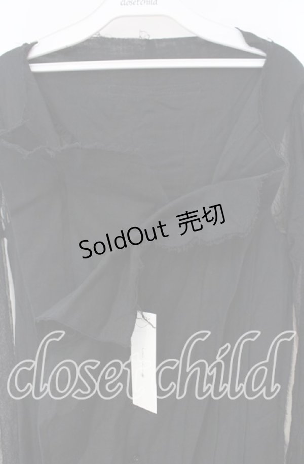 画像2: alice auaa / season60 [fabric doll]ガーゼワンピース 3 ブラック O-25-12-09-017-AA-TO-OW-OS (2)