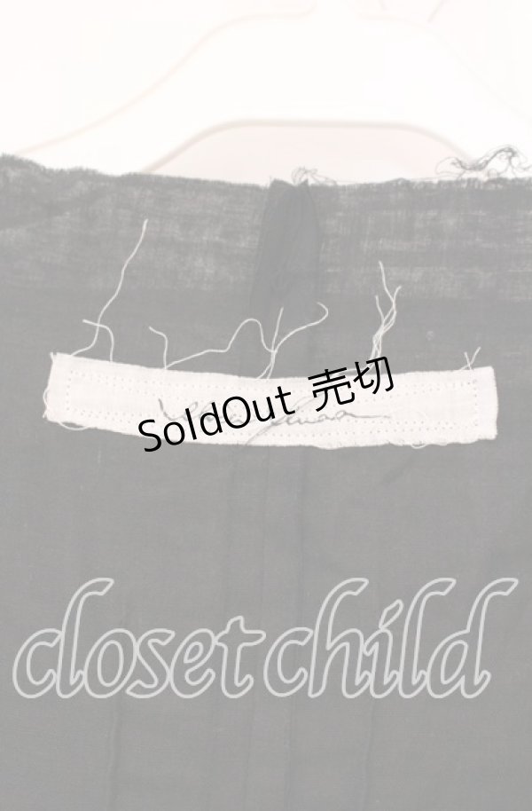 画像4: alice auaa / season60 [fabric doll]ガーゼワンピース 3 ブラック O-25-12-09-017-AA-TO-OW-OS (4)