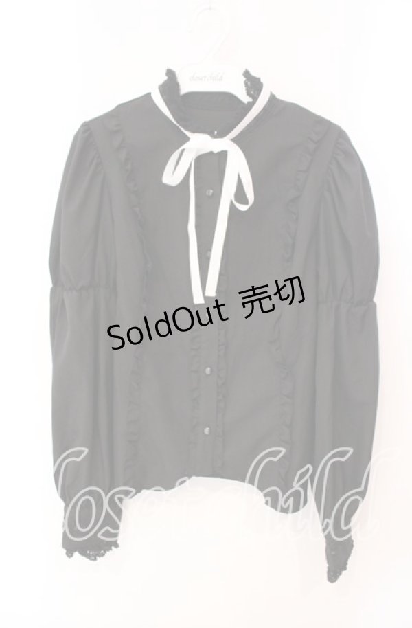 画像1: Eri Aino's Collection / シャーロットの水曜日ブラウス M クロ O-25-12-09-019-LO-BL-OW-OS (1)