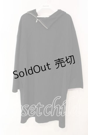 画像: NieR CLOTHING / バックウイングptパーカー F ブラック O-25-12-09-020-PU-TO-OW-ZT519