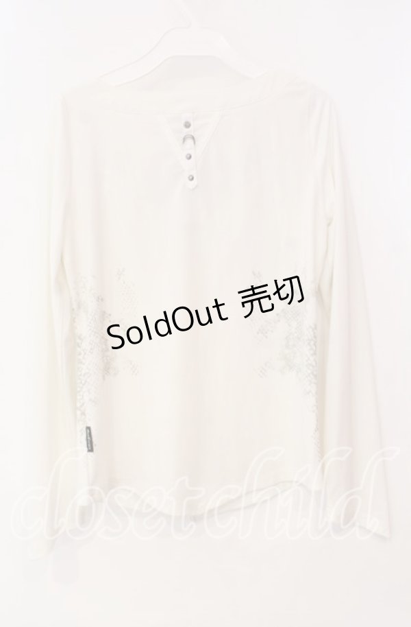 画像3: Ozz Croce / 肋骨風デザインカットソー  オフホワイト O-25-12-09-002-OO-TO-OW-OS (3)