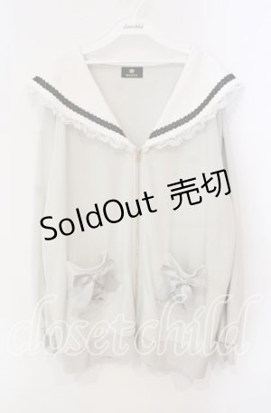 画像: Rojita / セーラーカラーパーカー F グレー（公式展開色ミント） O-25-12-09-024-LO-TO-OW-OS