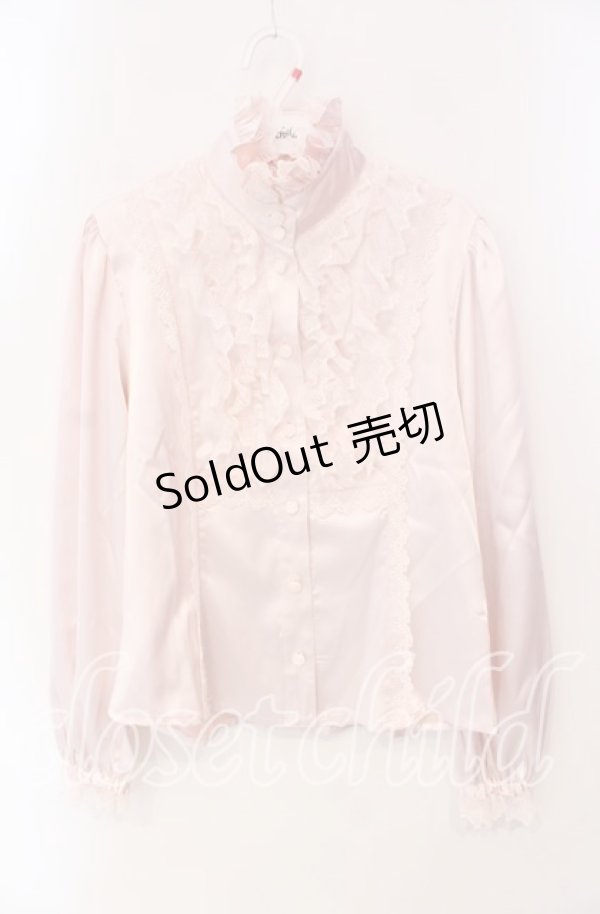 画像1: BABY,THE STARS SHINE BRIGHT / リボンミルフィーユブラウス【お直し有り】  ピンク O-25-12-09-003-BA-BL-OW-OS (1)