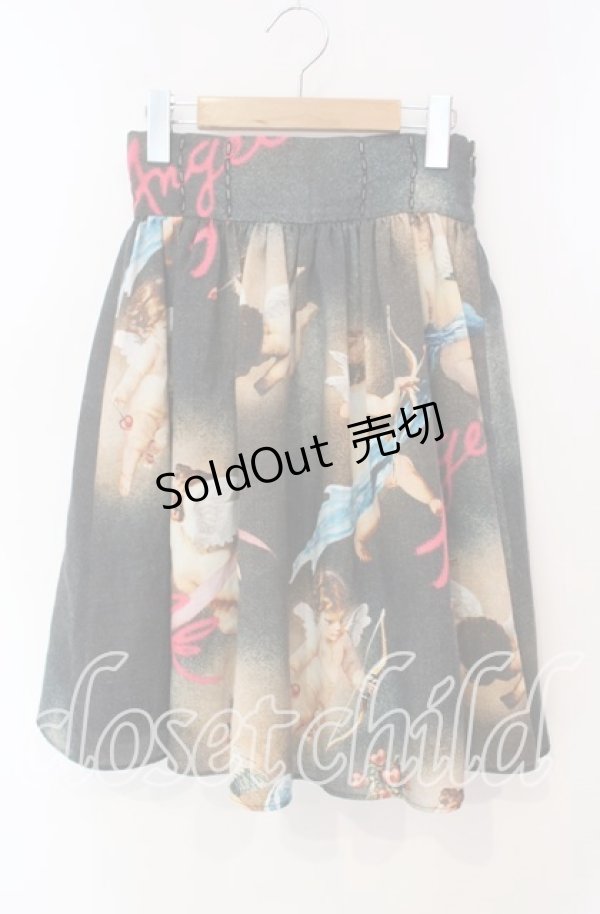 画像1: MILK / Angelスカート  ブラックベース O-25-12-09-025-ML-SK-OW-OS (1)