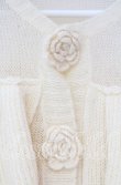 画像2: Candy Stripper / ROSE SHEER KNIT CARDIGAN　カーデイガン  アイボリー O-25-12-09-027-PU-TO-OW-OS (2)