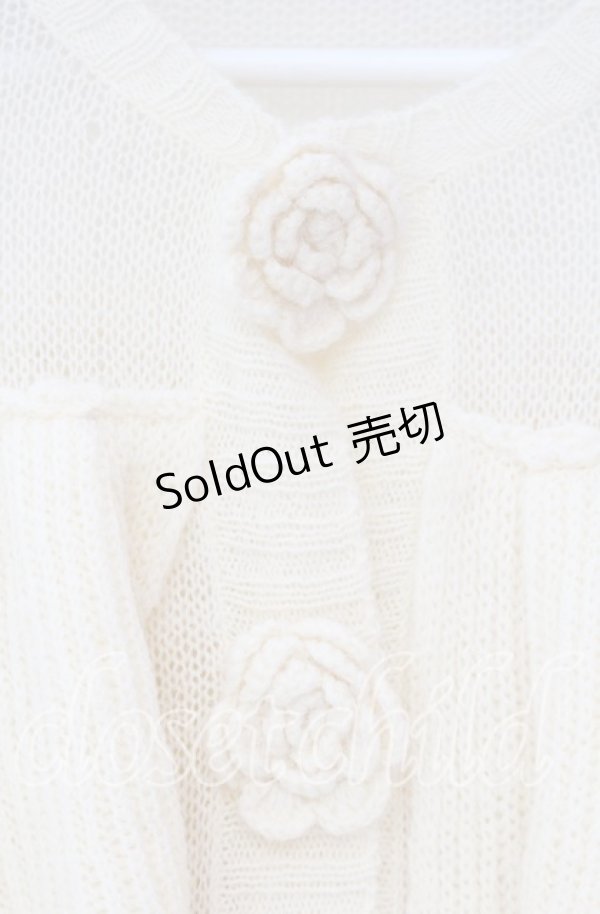 画像2: Candy Stripper / ROSE SHEER KNIT CARDIGAN　カーデイガン  アイボリー O-25-12-09-027-PU-TO-OW-OS (2)
