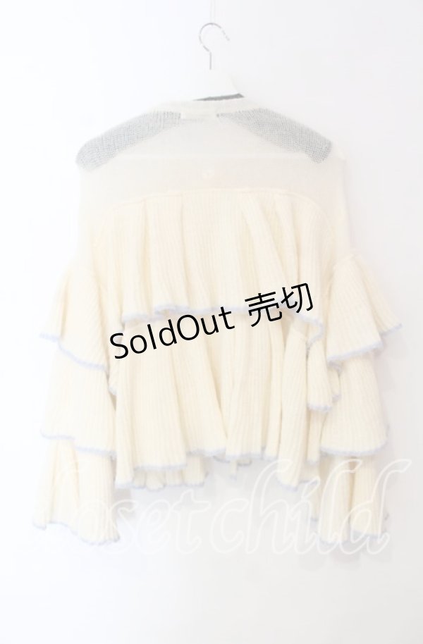 画像3: Candy Stripper / ROSE SHEER KNIT CARDIGAN　カーデイガン  アイボリー O-25-12-09-027-PU-TO-OW-OS (3)