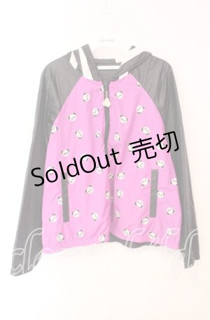 画像: Candy Stripper / ペペptリバーシブルパーカー  クロ×パープル O-25-12-09-028-PU-TO-OW-ZT1217U