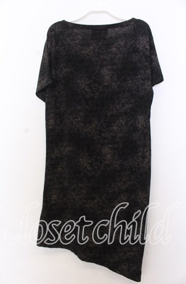 画像2: ALTER VENOMV / ワイドUネックロングTシャツ M ブラック O-25-12-10-043-PU-TS-YM-ZT519 (2)