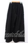 画像2: NieR Clothing / サイドスナップワイドパンツ F ブラック O-25-12-10-055-PU-PA-OW-OS (2)