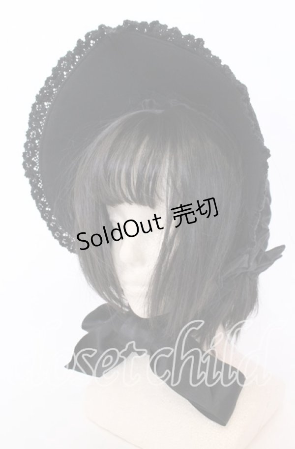 画像1: Innocent World / プリシラボンネット  クロ O-25-12-10-060-IW-AC-OW-OS (1)