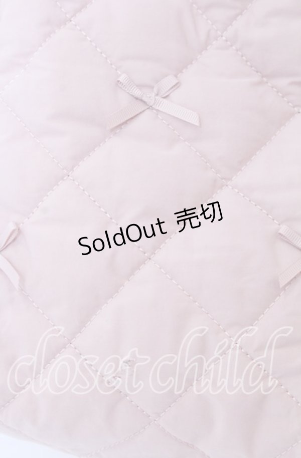 画像2: m petit by misako / リボンキルトトートバッグ  ピンク O-25-12-10-069-LO-BG-OW-OS (2)