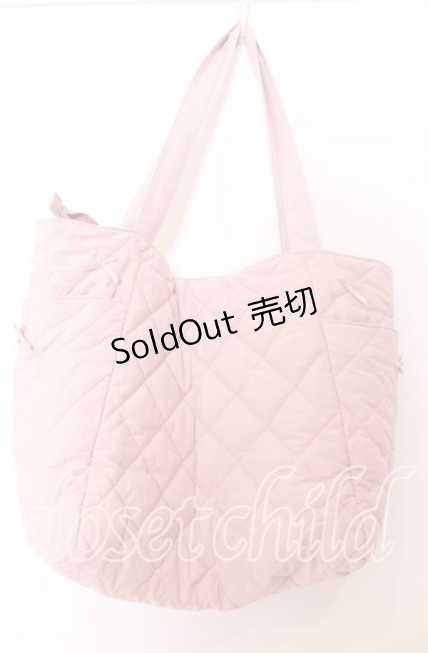 画像3: m petit by misako / リボンキルトトートバッグ  ピンク O-25-12-10-069-LO-BG-OW-OS (3)