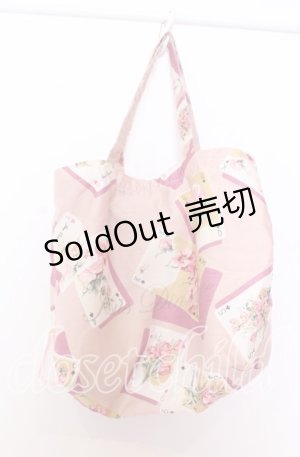 画像: JESUS DIAMANTE / Diamante フレンズ Bag バッグ  トランプ薔薇柄ピンク O-25-12-10-070-JE-BG-IG-OS