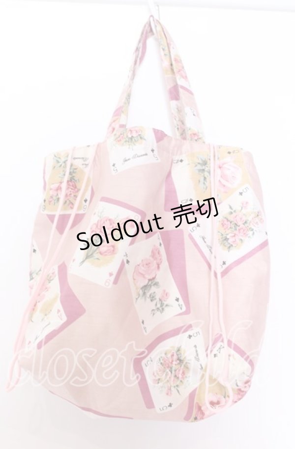 画像2: JESUS DIAMANTE / Diamante フレンズ Bag バッグ  トランプ薔薇柄ピンク O-25-12-10-070-JE-BG-IG-OS (2)