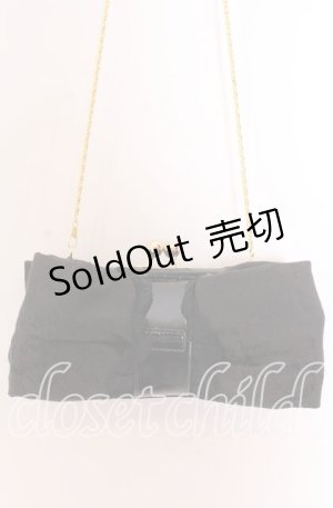 画像: JESUS DIAMANTE / ジャガードリボンポシェット  クロジャガード O-25-12-10-072-JE-BG-IG-OS