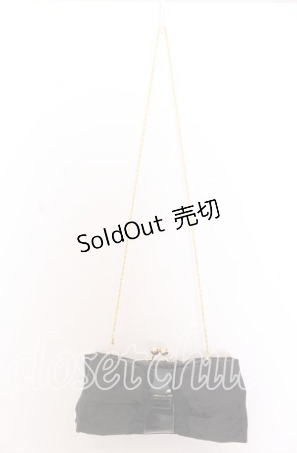 画像2: JESUS DIAMANTE / ジャガードリボンポシェット  クロジャガード O-25-12-10-072-JE-BG-IG-OS (2)