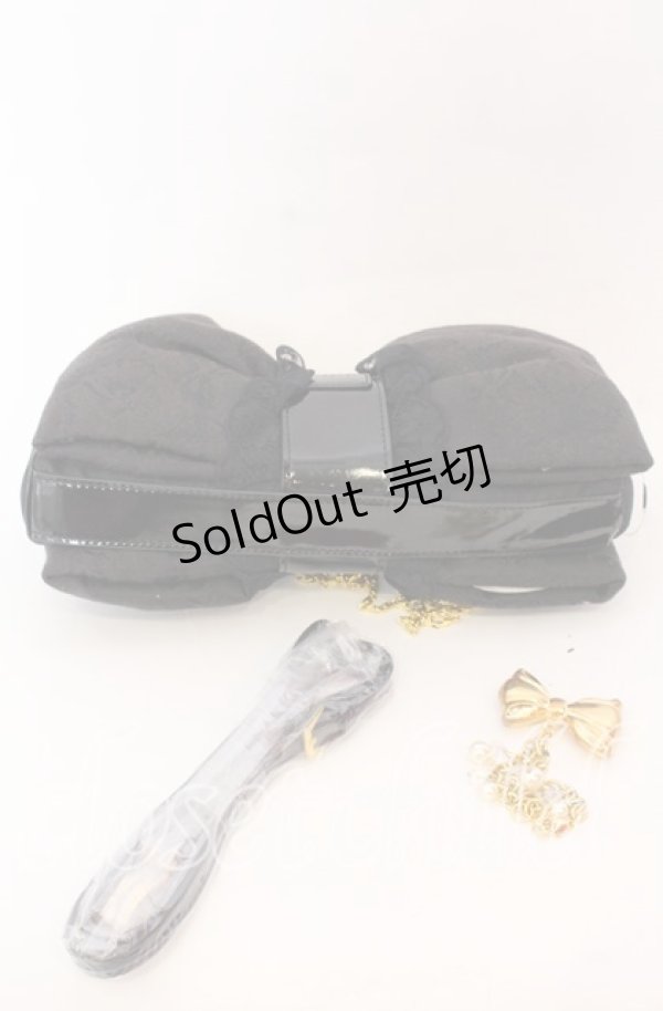 画像3: JESUS DIAMANTE / ジャガードリボンポシェット  クロジャガード O-25-12-10-072-JE-BG-IG-OS (3)