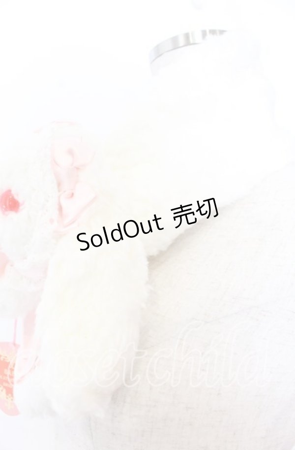 画像2: BABY,THE STARS SHINE BRIGHT / うさくみゃマフラー  シロ O-25-12-10-076-BA-BG-OW-OS (2)