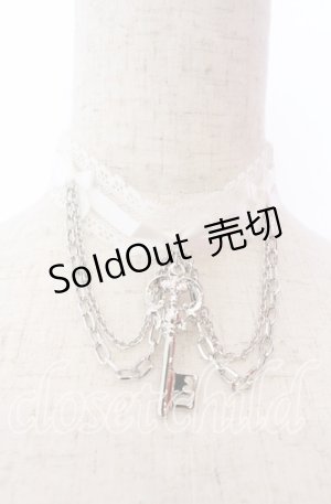 画像: DearMyLove / 秘密のレースチョーカー  シロ O-25-12-10-080-EL-AC-OW-OS