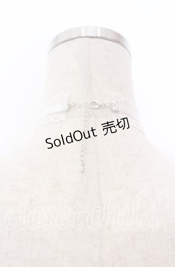 画像2: DearMyLove / 秘密のレースチョーカー  シロ O-25-12-10-080-EL-AC-OW-OS (2)