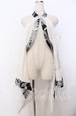 画像: Qutie Frash / チャイナオフショル着物カーデ  シルバー O-25-12-10-008-QU-TO-OW-OS