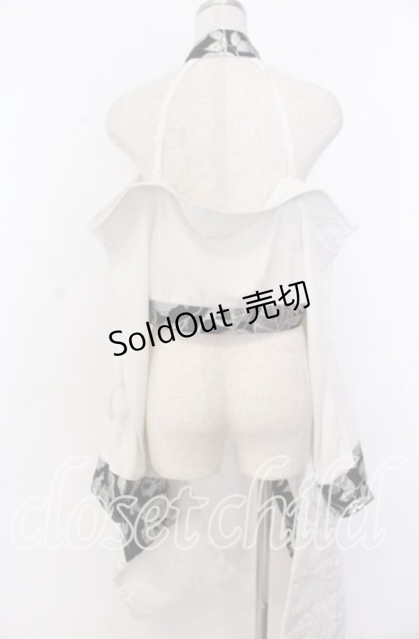 画像3: Qutie Frash / チャイナオフショル着物カーデ  シルバー O-25-12-10-008-QU-TO-OW-OS (3)