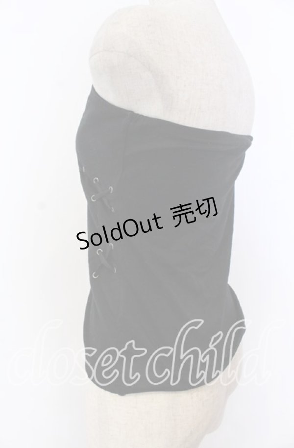 画像2: BPN / レースアップベアトップ M ブラック O-25-12-10-010-GO-TO-OW-OS (2)