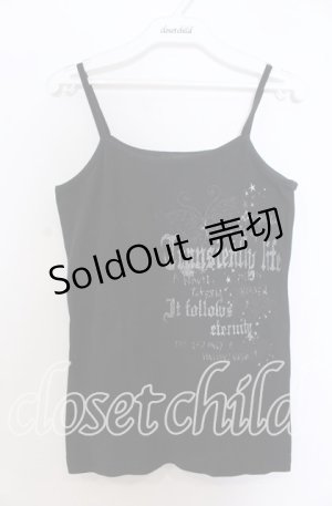 画像: PEACE NOW / バタフライ＆英字ptキャミソール M ブラック O-25-12-10-012-PU-TO-OW-OS