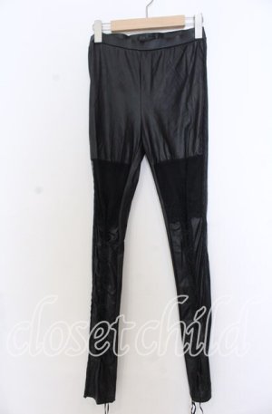 画像: PUNK RAVE / レースアップレギンス M ブラック O-25-12-10-020-PU-PA-OW-OS
