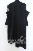 画像2: LISTEN FLAVOR / オープンショルダーチャイナジップシャツワンピ Ｆ ブラック O-25-12-10-027-PU-OP-IG-OS (2)