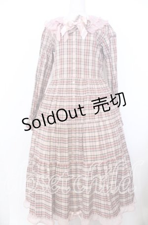 画像: PINK HOUSE / PINK HOUSE×misako aoki チェックワンピース  ピンク O-25-12-10-003-LO-OP-OW-OS
