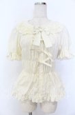 画像1: metamorphose / シャーリング半袖ブラウス 1 アイボリー O-25-12-10-037-ME-BL-OW-OS (1)