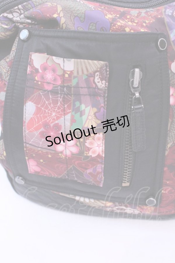 画像2: Qutie Frash / 和柄ショルダーバッグ  レット O-25-12-11-1003-QU-BG-IG-OS (2)