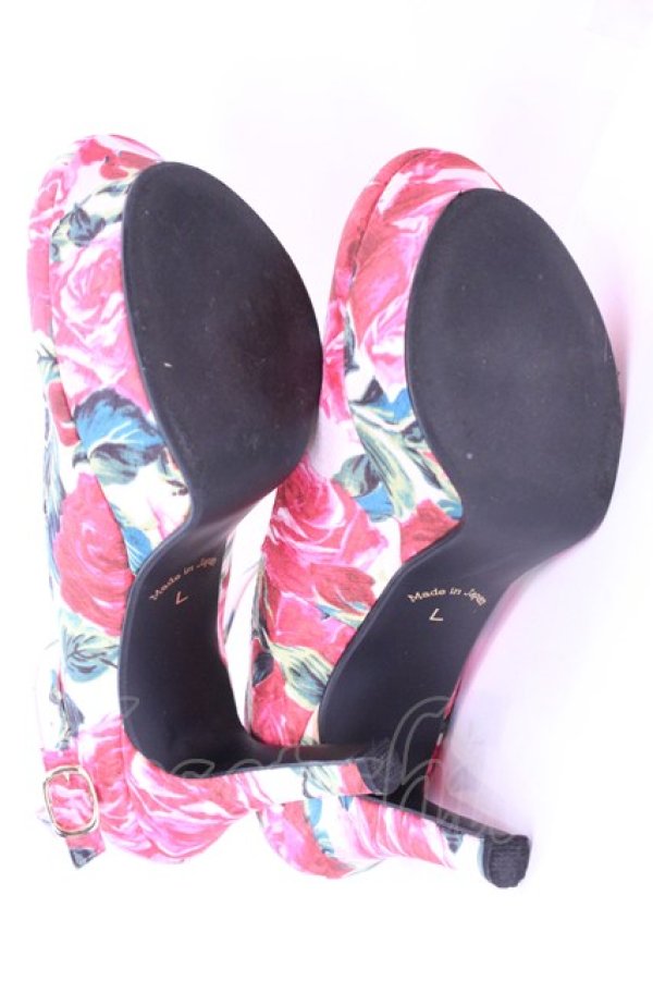 画像4: JESUS DIAMANTE / ロココレディパンプス L バロックレッドローズ柄ピンク O-25-12-11-1028-JE-SH-OW-ZT-K014 (4)