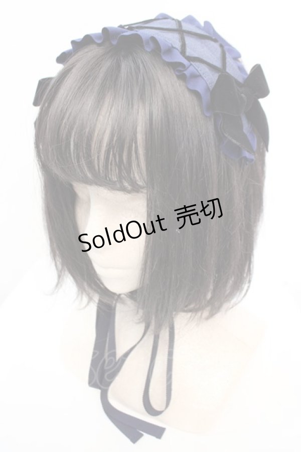 画像1: MILK / Poupee ヘッドドレス  ブルーデニム O-25-12-11-1040-ML-AC-OW-ZT485-F003 (1)