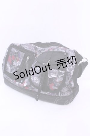 画像: Qutie Frash / 和柄ショルダーバッグ  ブラック O-25-12-11-1004-QU-BG-IG-ZT501