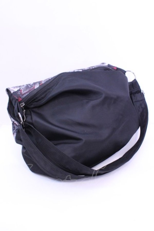 画像4: Qutie Frash / 和柄ショルダーバッグ  ブラック O-25-12-11-1004-QU-BG-IG-ZT501 (4)