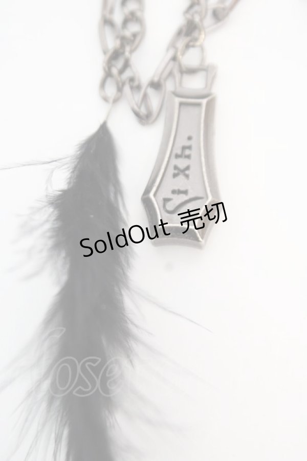 画像2: Sixh / フェザーローズコサージュ  ブラック O-25-12-11-1059-HN-ZA-OW-OS (2)