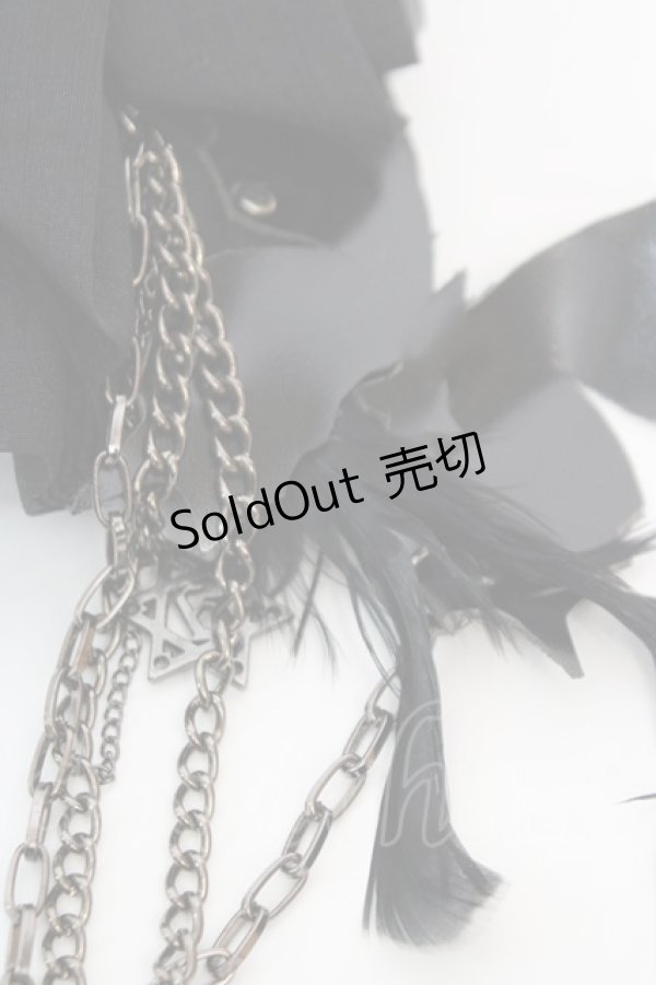 画像3: Sixh / フェザーローズコサージュ  ブラック O-25-12-11-1059-HN-ZA-OW-OS (3)