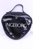 画像1: INGEBORG / エナメルハートバッグ  クロ O-25-12-11-1006-LO-BG-OW-OS (1)