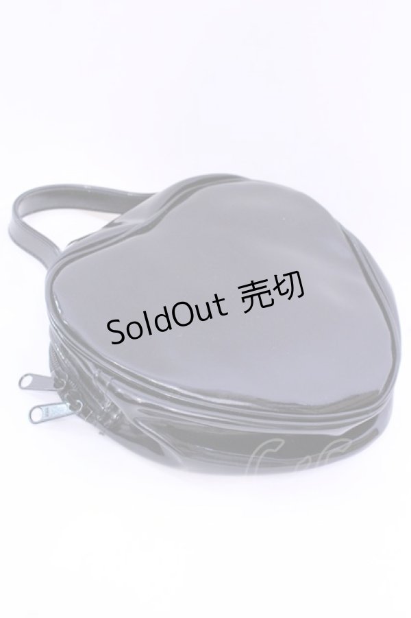 画像2: INGEBORG / エナメルハートバッグ  クロ O-25-12-11-1006-LO-BG-OW-OS (2)