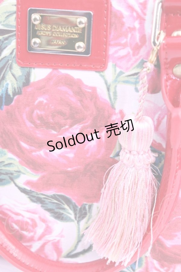 画像2: JESUS DIAMANTE / 新ロマンスドールバッグ  バロックレッドローズ O-25-12-11-1009-JE-BG-OW-ZT308 (2)