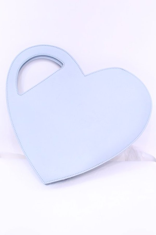 画像3: MILK / ハート cube bag  サックス O-25-12-11-1010-ML-BG-OW-ZT346 (3)