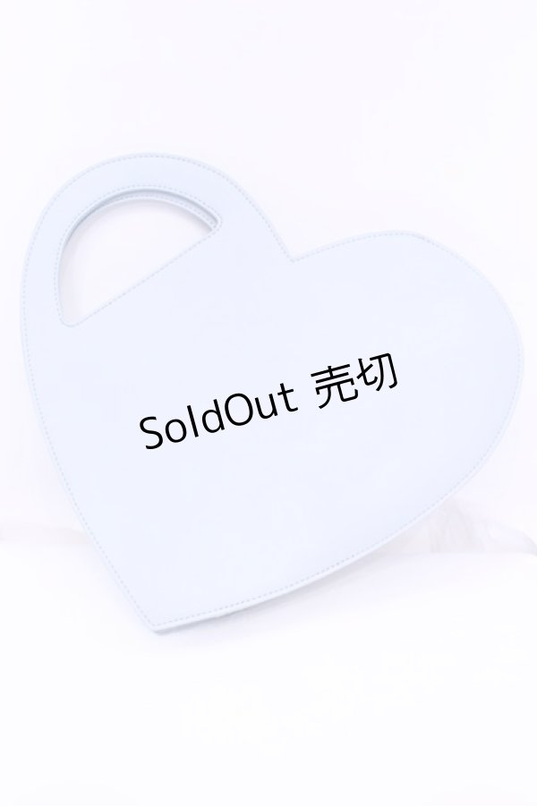 画像3: MILK / ハート cube bag  サックス O-25-12-11-1010-ML-BG-OW-ZT346 (3)