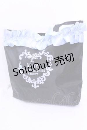 画像: BABY,THE STARS SHINE BRIGHT / サテンフリルリボントートバッグ  クロ O-25-12-11-1011-BA-BG-OW-OS