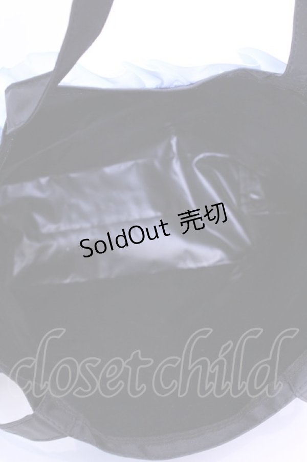 画像4: BABY,THE STARS SHINE BRIGHT / サテンフリルリボントートバッグ  クロ O-25-12-11-1011-BA-BG-OW-OS (4)