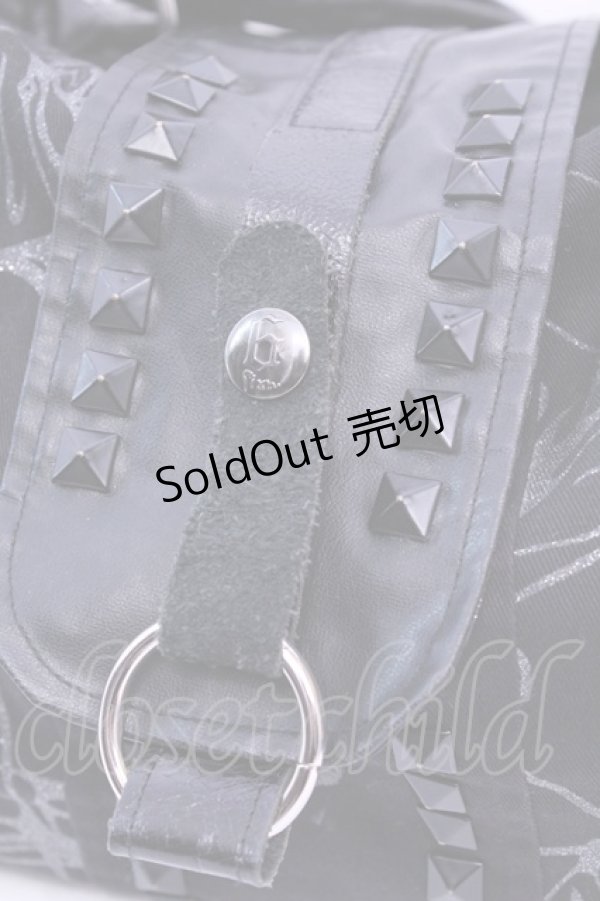 画像2: Sixh / ラメptバッグ  ブラック×シルバー O-25-12-11-1018-HN-BG-OW-OS (2)